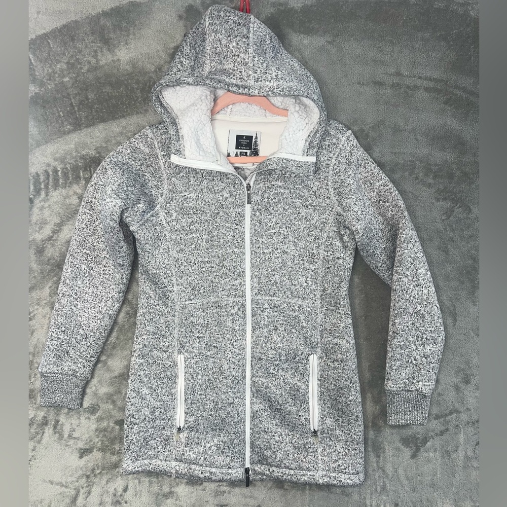 Kyodan Freedom Trail Sherpa Lined Hoodie Jacket Gray P/S